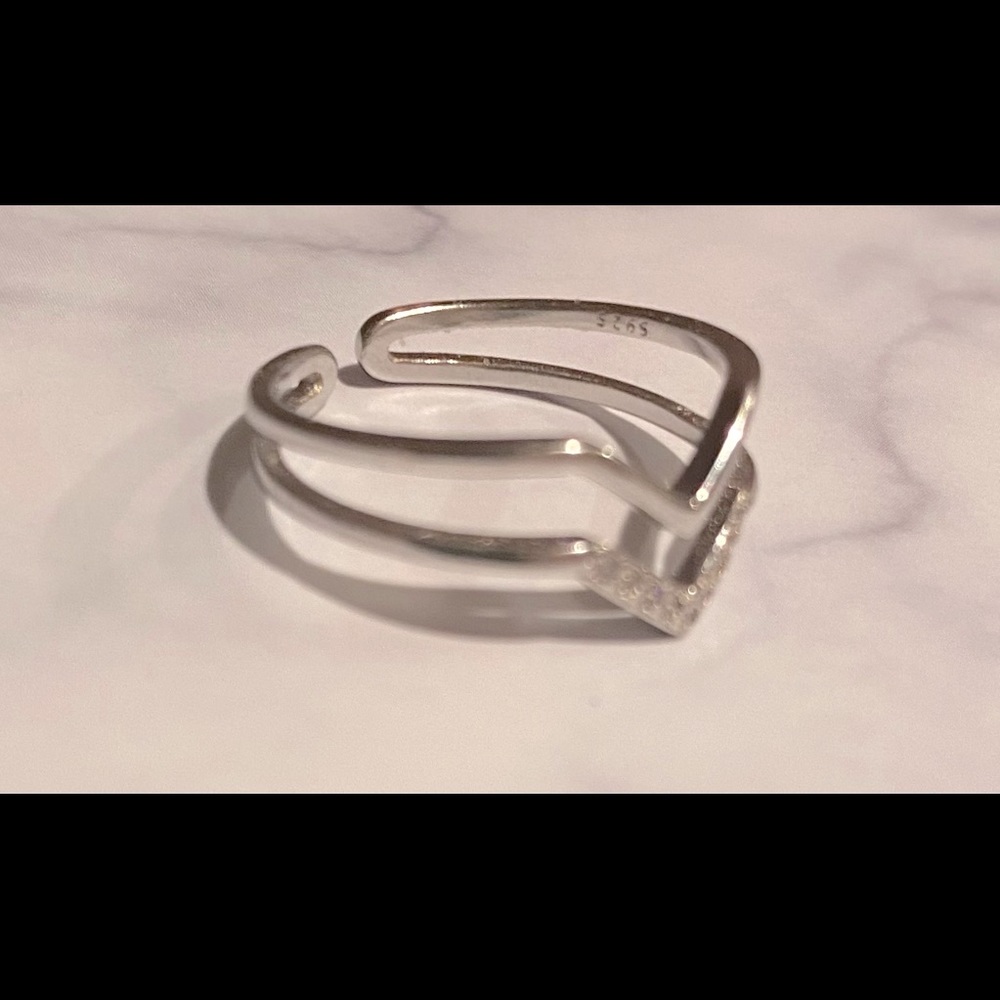 V Shape Open Band S925 - image 7